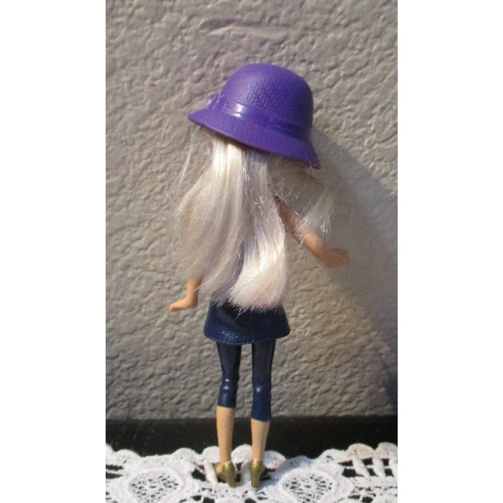 McDonald's 2011 Sophie Blonde Liv Doll Toy Figure With Purple Hat 5 3/4